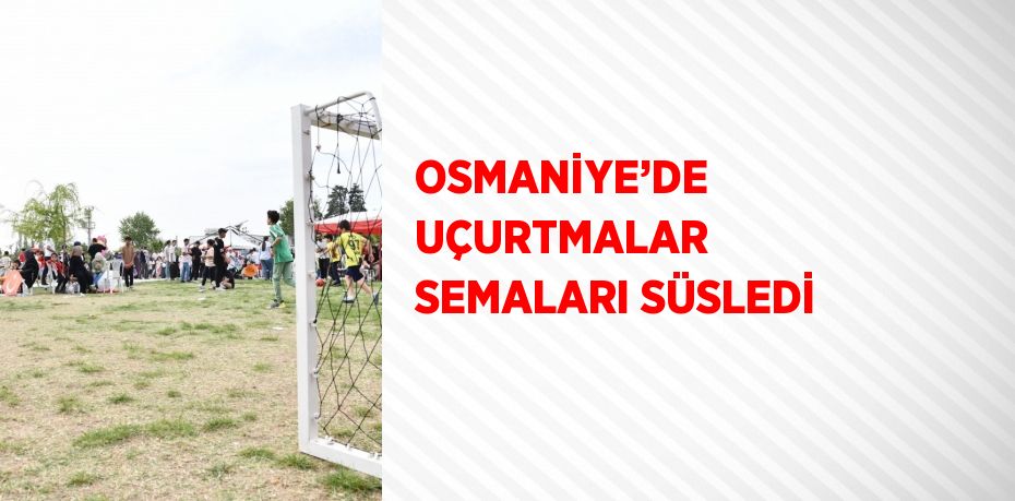 OSMANİYE’DE UÇURTMALAR SEMALARI SÜSLEDİ