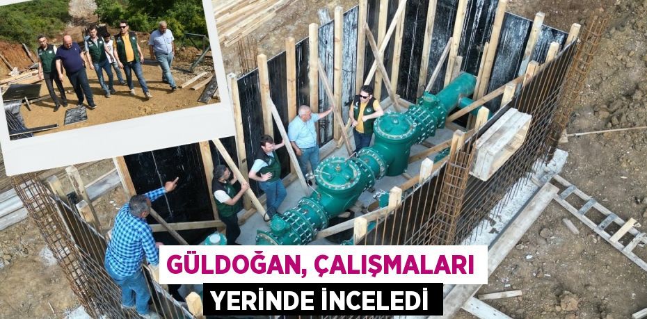 GÜLDOĞAN, ÇALIŞMALARI YERİNDE İNCELEDİ