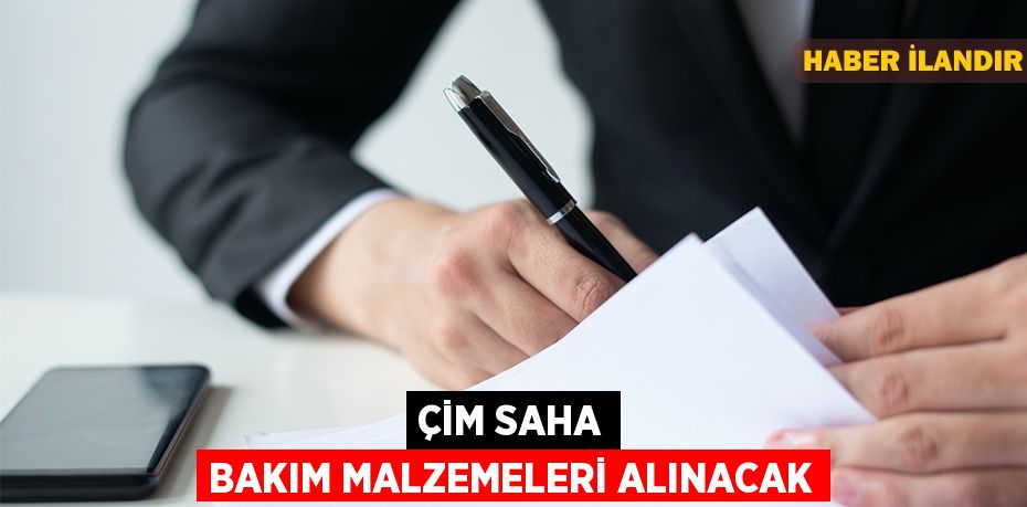 Çim saha bakım malzemeleri alınacak