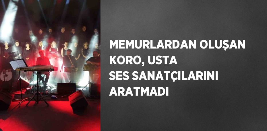 MEMURLARDAN OLUŞAN KORO, USTA SES SANATÇILARINI ARATMADI