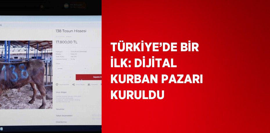 TÜRKİYE’DE BİR İLK: DİJİTAL KURBAN PAZARI KURULDU