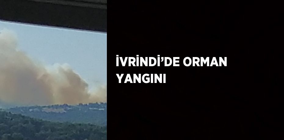 İVRİNDİ’DE ORMAN YANGINI