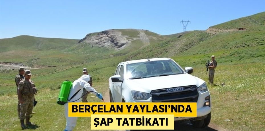 BERÇELAN YAYLASI’NDA ŞAP TATBİKATI