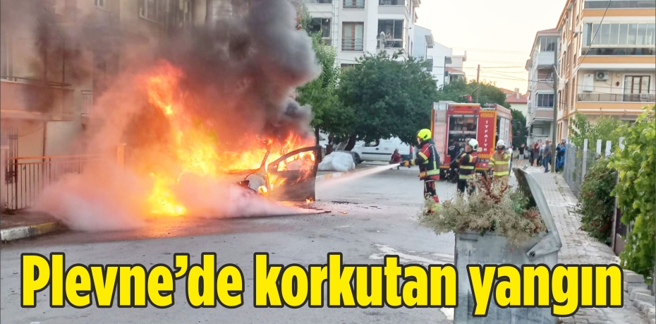 Plevne’de korkutan yangın
