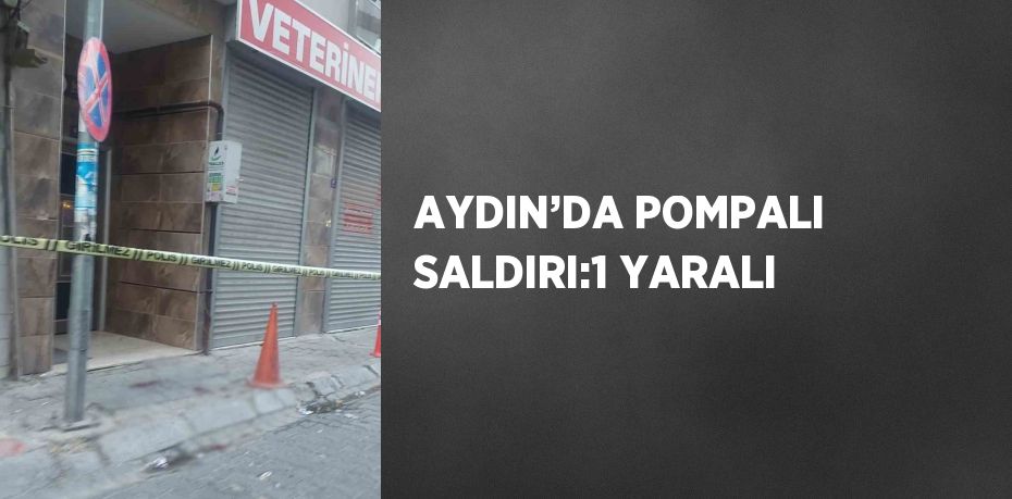 AYDIN’DA POMPALI SALDIRI:1 YARALI