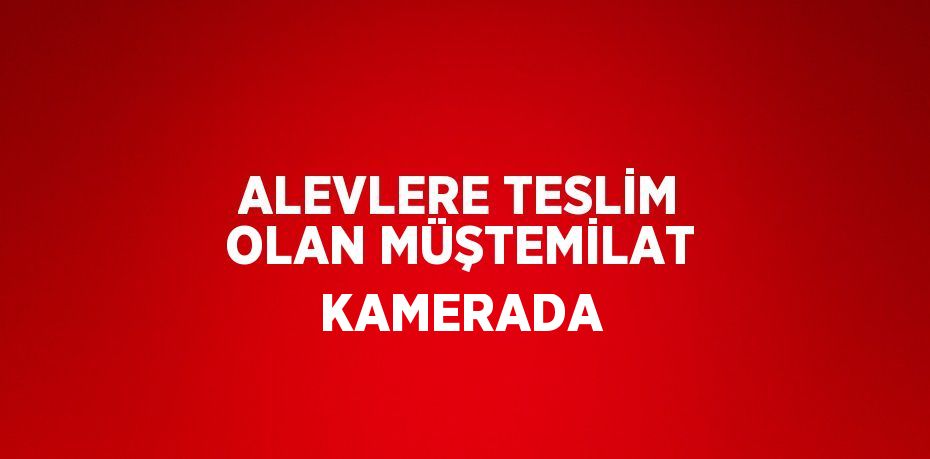 ALEVLERE TESLİM OLAN MÜŞTEMİLAT KAMERADA
