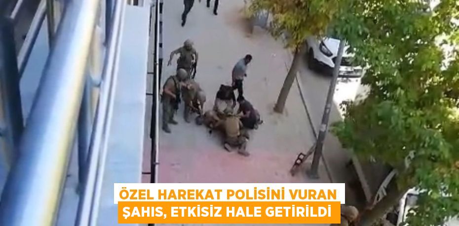 Özel harekat polisini vuran şahıs, etkisiz hale getirildi