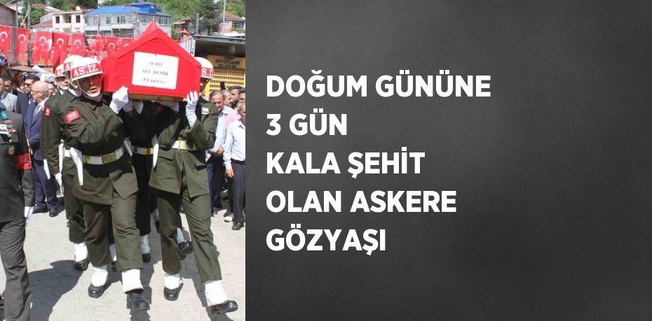 DOĞUM GÜNÜNE 3 GÜN KALA ŞEHİT OLAN ASKERE GÖZYAŞI