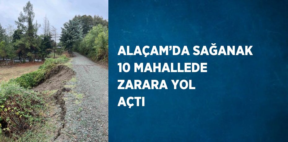 ALAÇAM’DA SAĞANAK 10 MAHALLEDE ZARARA YOL AÇTI