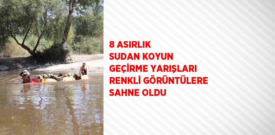 8 ASIRLIK SUDAN KOYUN GEÇİRME YARIŞLARI RENKLİ GÖRÜNTÜLERE SAHNE OLDU