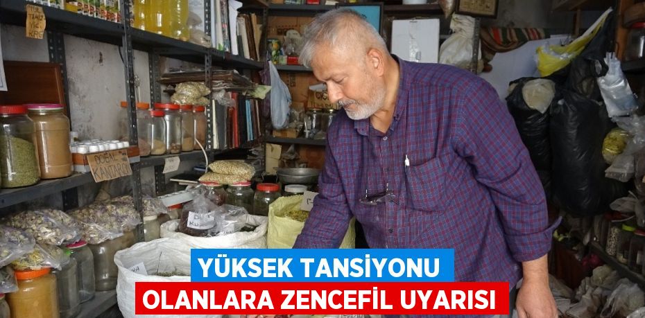 YÜKSEK TANSİYONU OLANLARA ZENCEFİL UYARISI