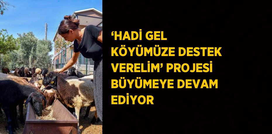 ‘HADİ GEL KÖYÜMÜZE DESTEK VERELİM’ PROJESİ BÜYÜMEYE DEVAM EDİYOR