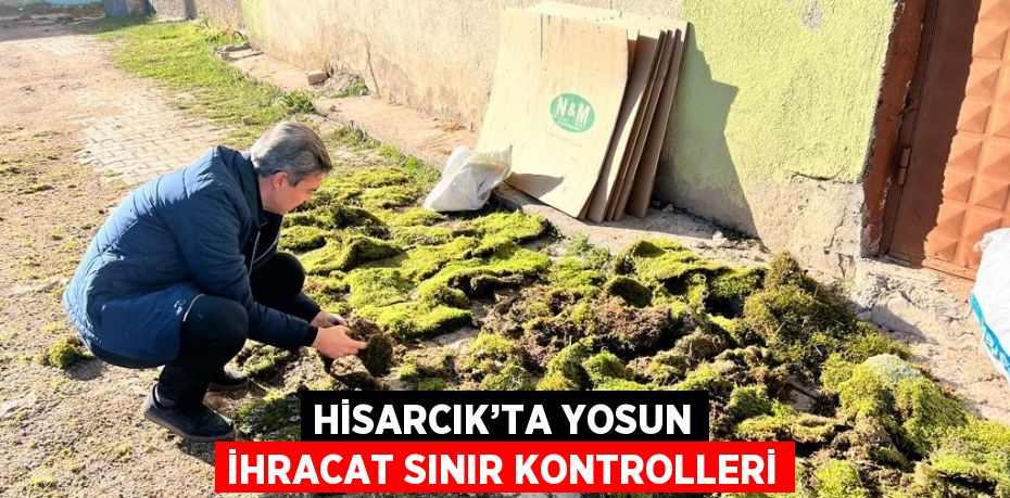 HİSARCIK’TA YOSUN İHRACAT SINIR KONTROLLERİ