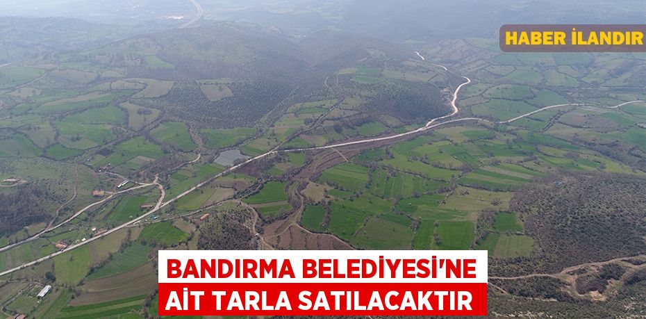 Bandırma Belediyesi'ne ait tarla satılacaktır