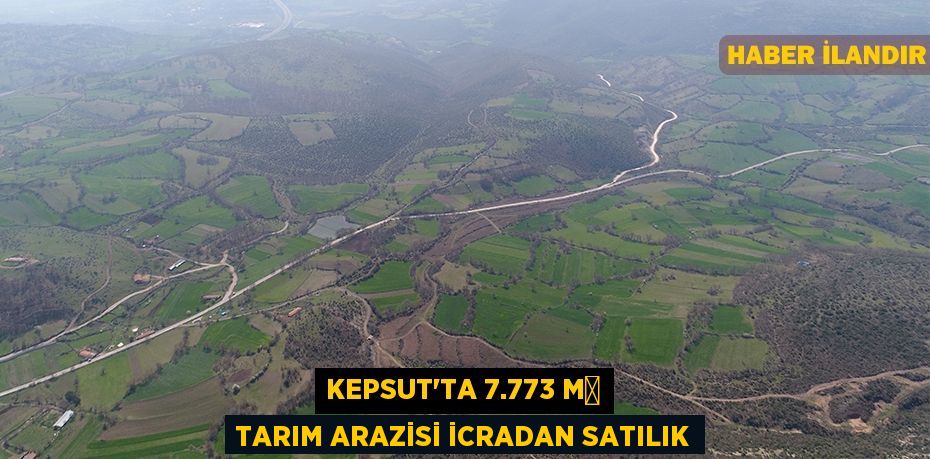 Kepsut'ta 7.773 m² tarım arazisi icradan satılık