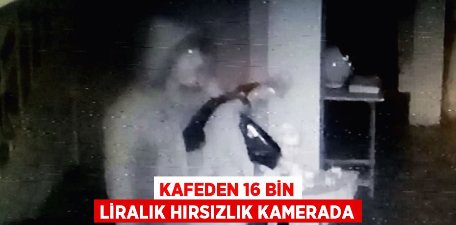 Kafeden 16 bin liralık hırsızlık kamerada
