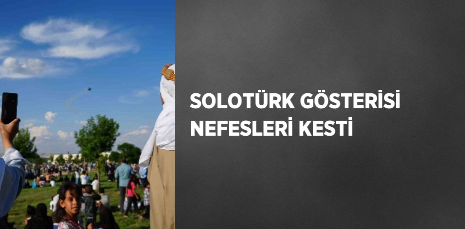 SOLOTÜRK GÖSTERİSİ NEFESLERİ KESTİ