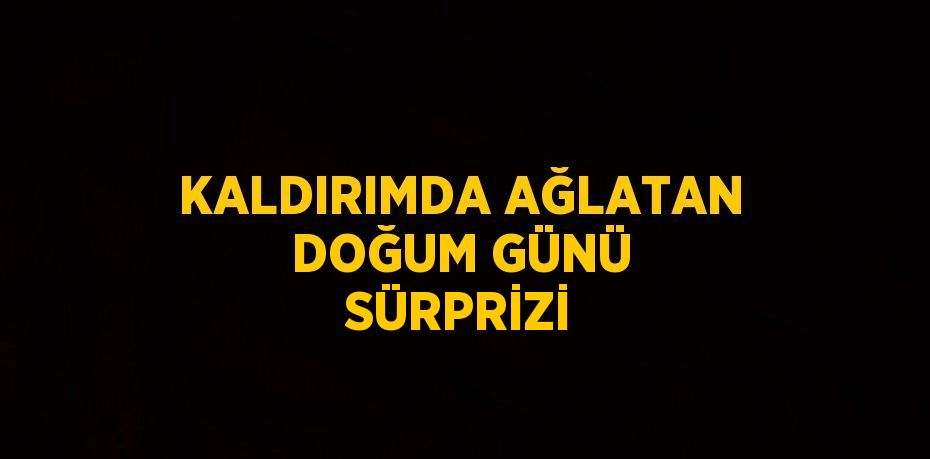 KALDIRIMDA AĞLATAN DOĞUM GÜNÜ SÜRPRİZİ