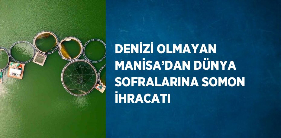 DENİZİ OLMAYAN MANİSA’DAN DÜNYA SOFRALARINA SOMON İHRACATI