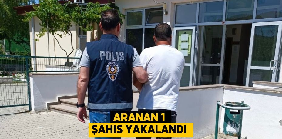 ARANAN 1 ŞAHIS YAKALANDI