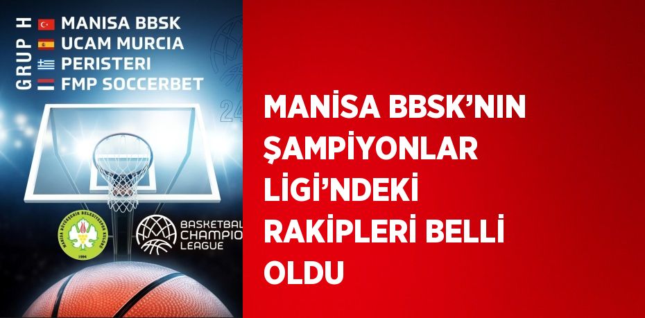 MANİSA BBSK’NIN ŞAMPİYONLAR LİGİ’NDEKİ RAKİPLERİ BELLİ OLDU