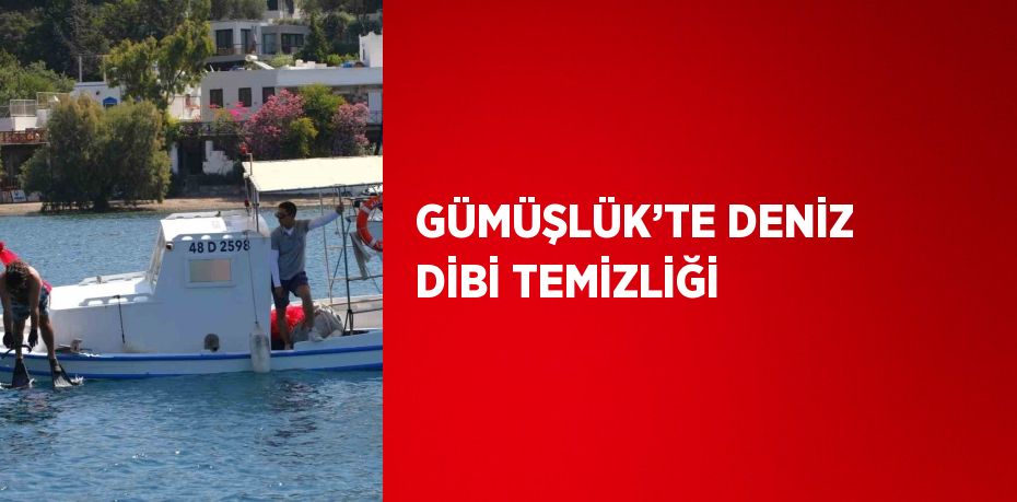 GÜMÜŞLÜK’TE DENİZ DİBİ TEMİZLİĞİ