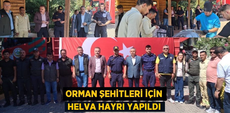 ORMAN ŞEHİTLERİ İÇİN HELVA HAYRI YAPILDI
