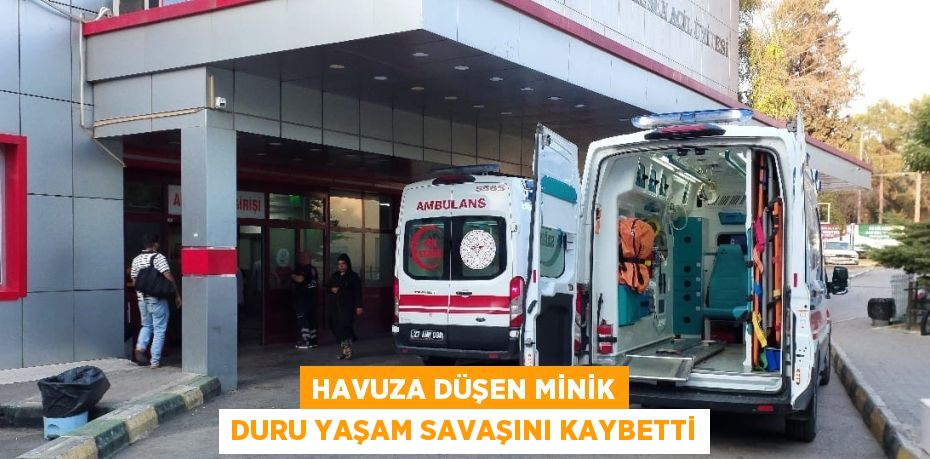 HAVUZA DÜŞEN MİNİK DURU YAŞAM SAVAŞINI KAYBETTİ