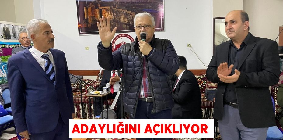 ADAYLIĞINI AÇIKLIYOR