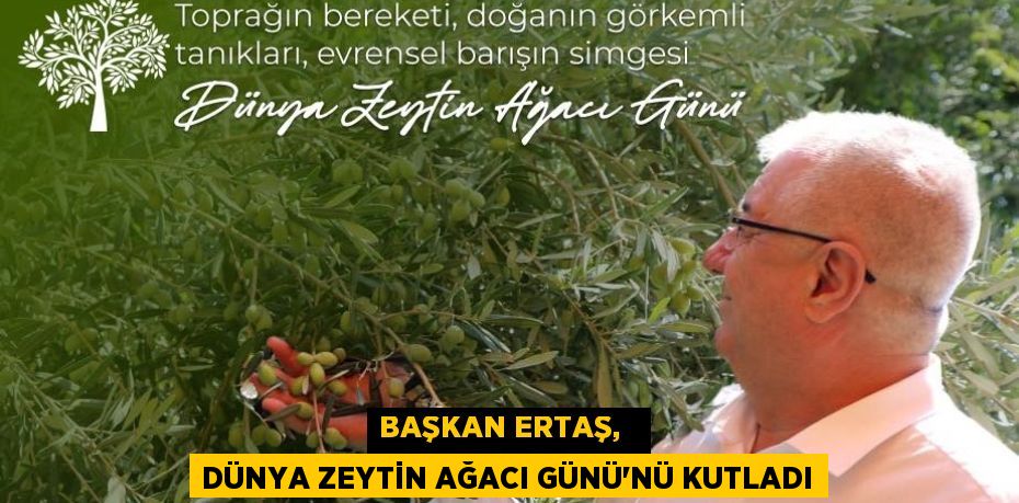 BAŞKAN ERTAŞ,   DÜNYA ZEYTİN AĞACI GÜNÜ’NÜ KUTLADI