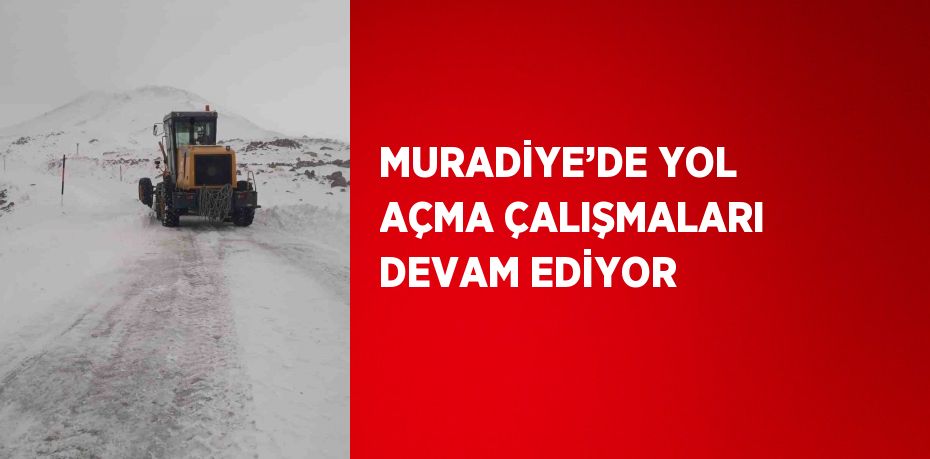 MURADİYE’DE YOL AÇMA ÇALIŞMALARI DEVAM EDİYOR