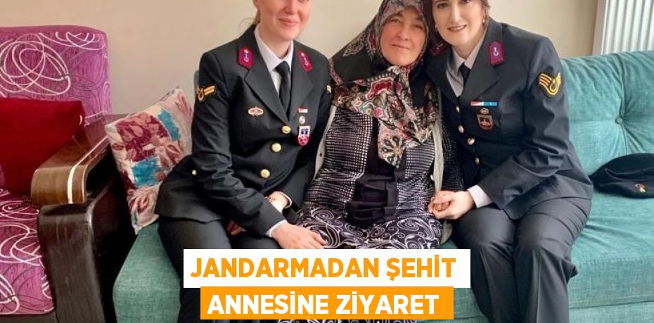 JANDARMADAN ŞEHİT ANNESİNE ZİYARET