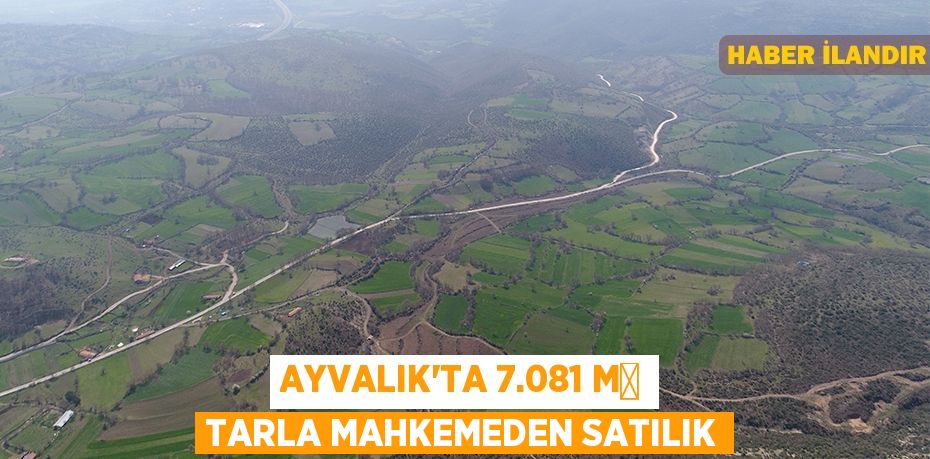 Ayvalık'ta 7.081 m² tarla mahkemeden satılık