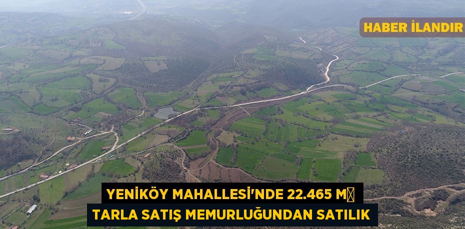 Yeniköy Mahallesi'nde 22.465 m² tarla satış memurluğundan satılık