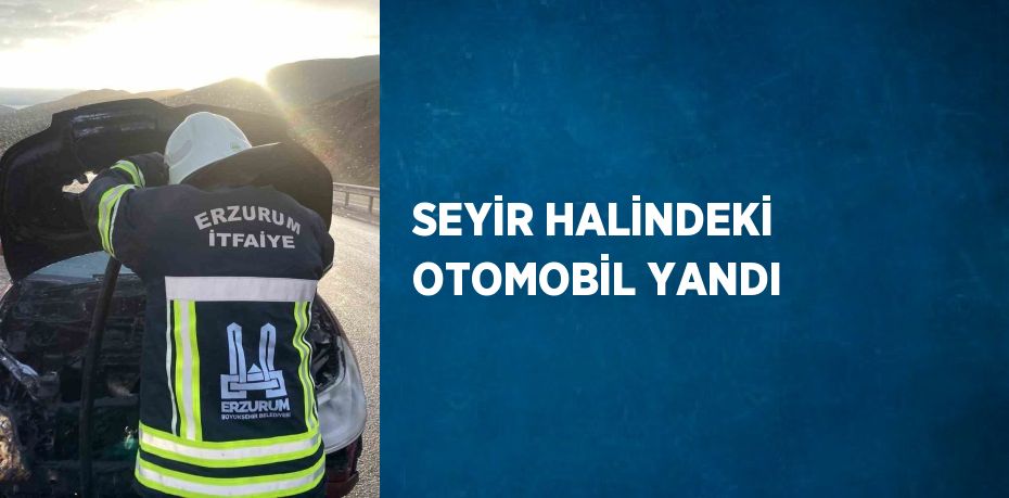 SEYİR HALİNDEKİ OTOMOBİL YANDI
