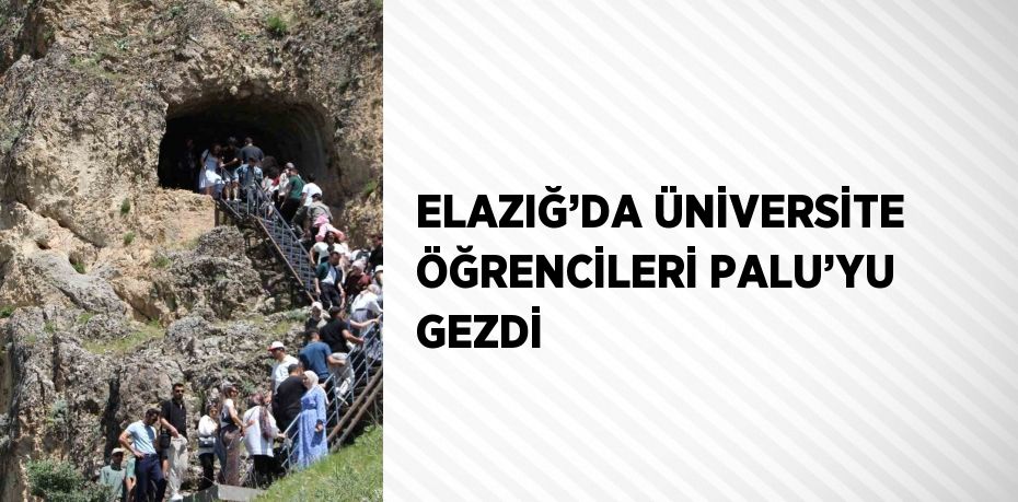 ELAZIĞ’DA ÜNİVERSİTE ÖĞRENCİLERİ PALU’YU GEZDİ