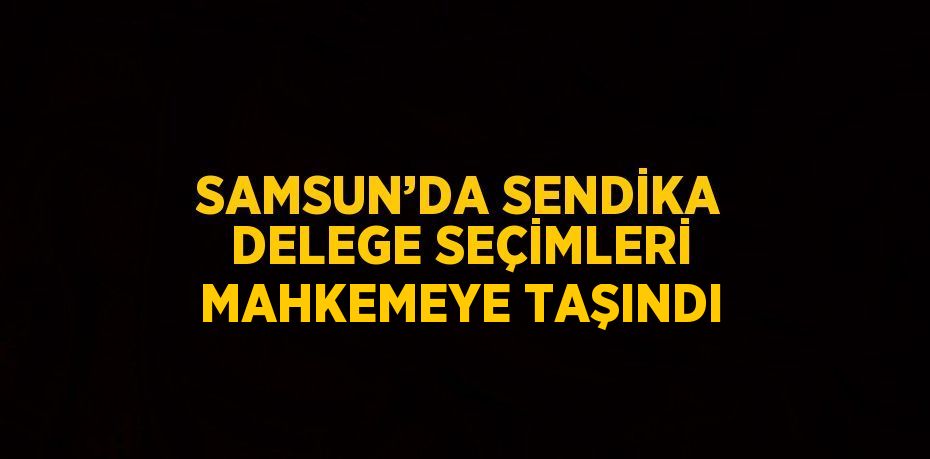SAMSUN’DA SENDİKA DELEGE SEÇİMLERİ MAHKEMEYE TAŞINDI