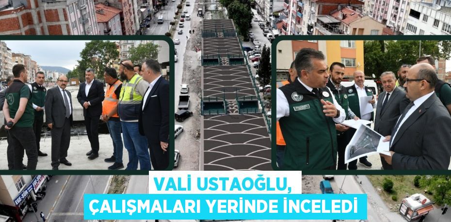 VALİ USTAOĞLU, ÇALIŞMALARI YERİNDE İNCELEDİ