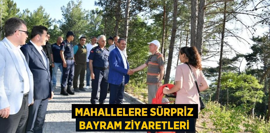 MAHALLELERE SÜRPRİZ BAYRAM ZİYARETLERİ