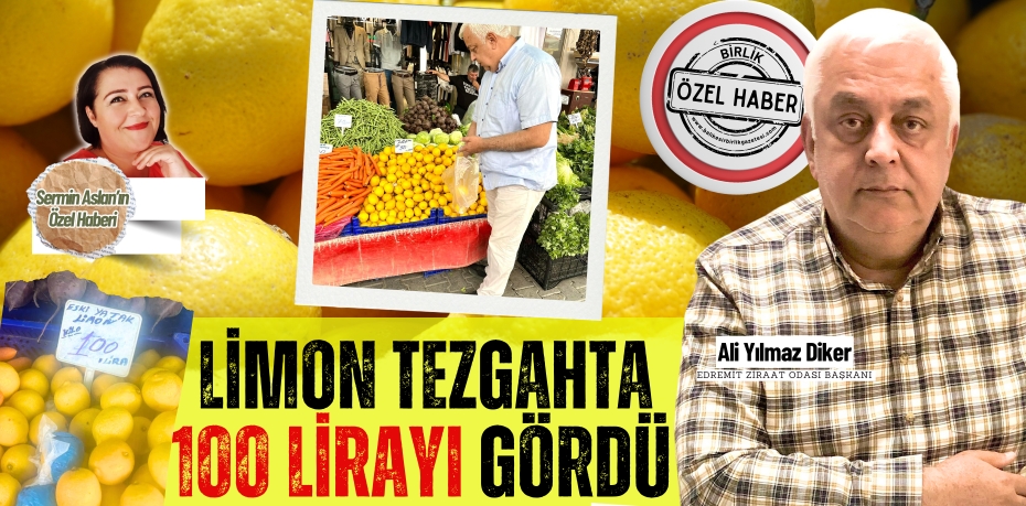 LİMON TEZGAHTA  100 LİRAYI GÖRDÜ