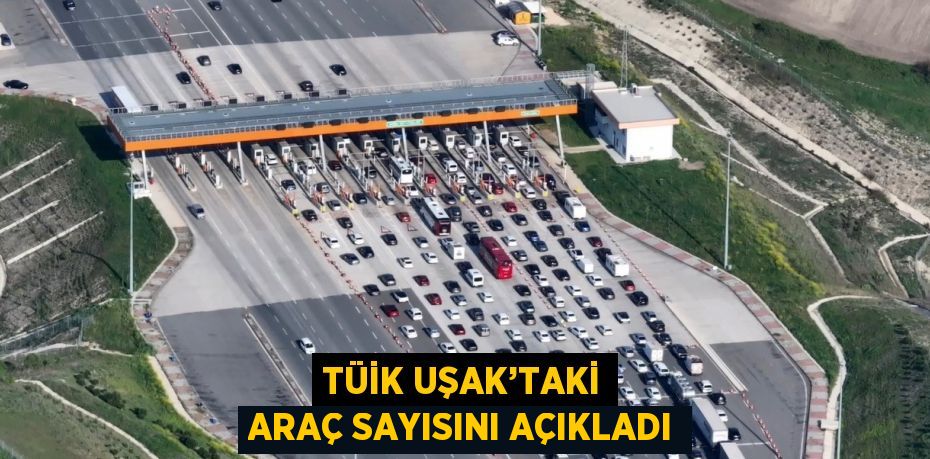 TÜİK UŞAK’TAKİ ARAÇ SAYISINI AÇIKLADI