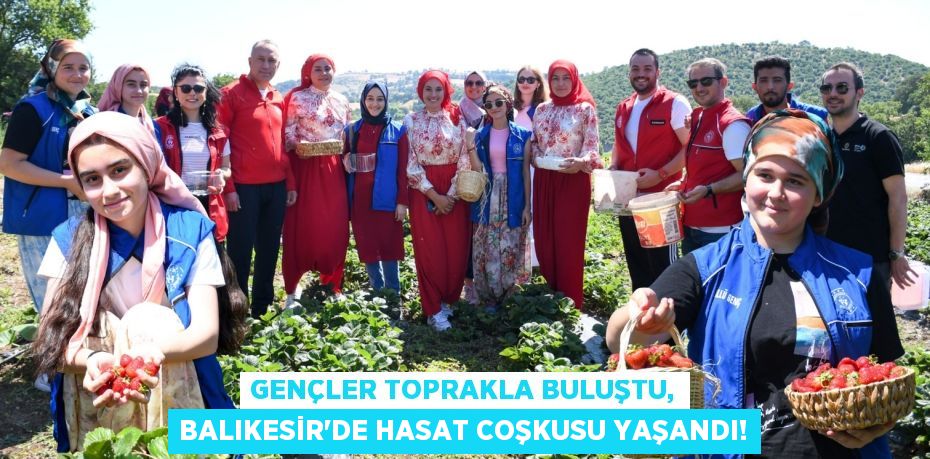 Gençler Toprakla Buluştu, Balıkesir'de Hasat Coşkusu Yaşandı!