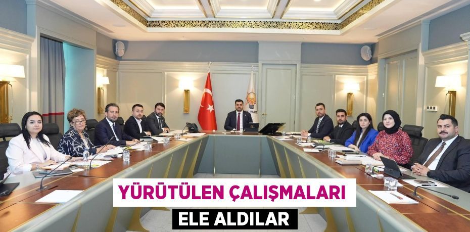 Yürütülen çalışmaları ele aldılar