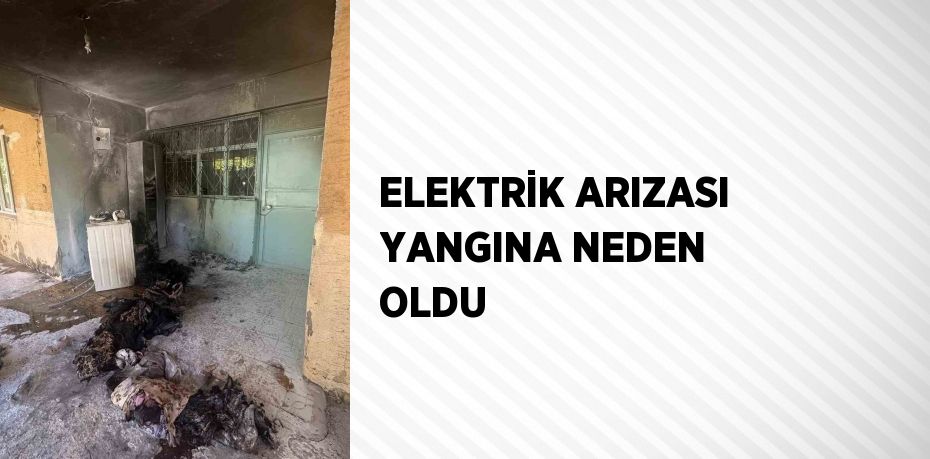 ELEKTRİK ARIZASI YANGINA NEDEN OLDU