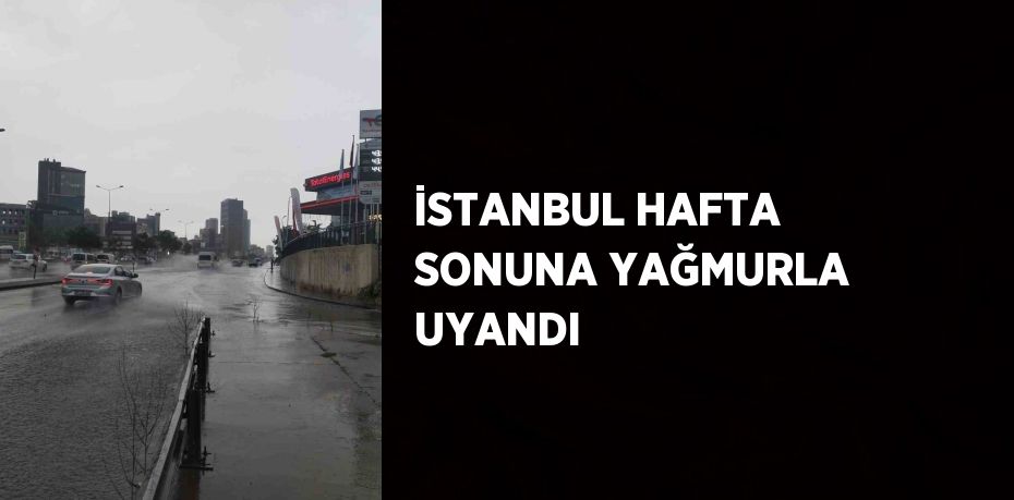 İSTANBUL HAFTA SONUNA YAĞMURLA UYANDI