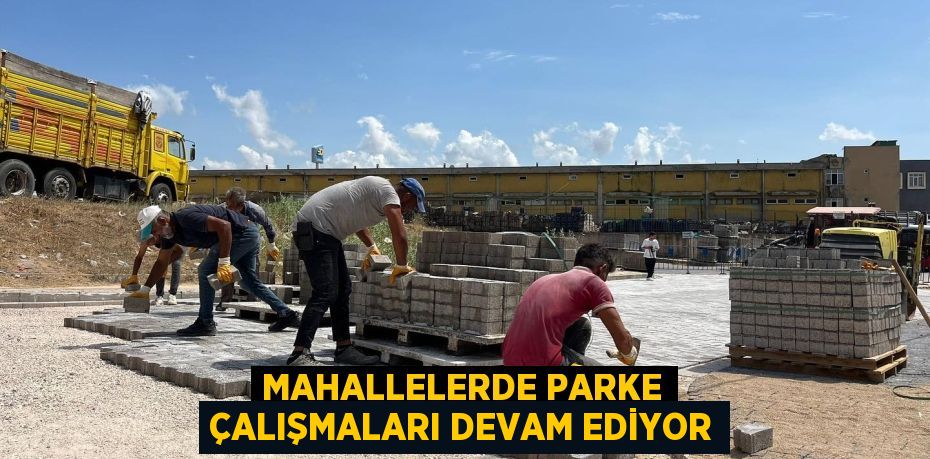 MAHALLELERDE PARKE ÇALIŞMALARI DEVAM EDİYOR