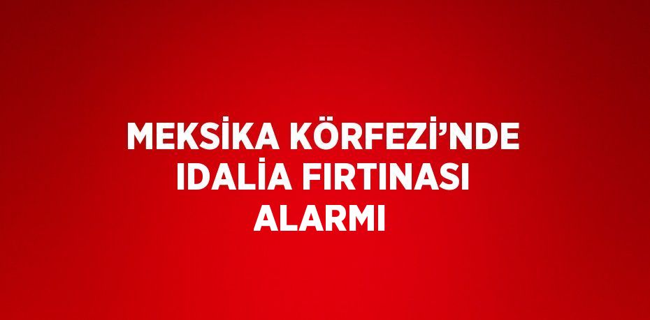 MEKSİKA KÖRFEZİ’NDE IDALİA FIRTINASI ALARMI