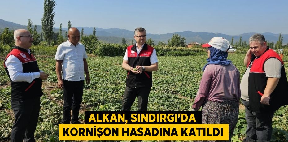 ALKAN, SINDIRGI’DA KORNİŞON HASADINA KATILDI