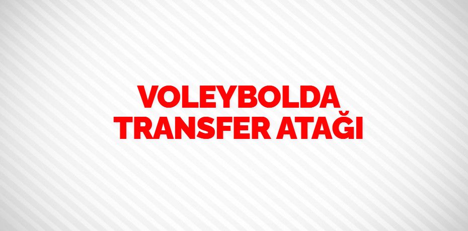 VOLEYBOLDA TRANSFER ATAĞI