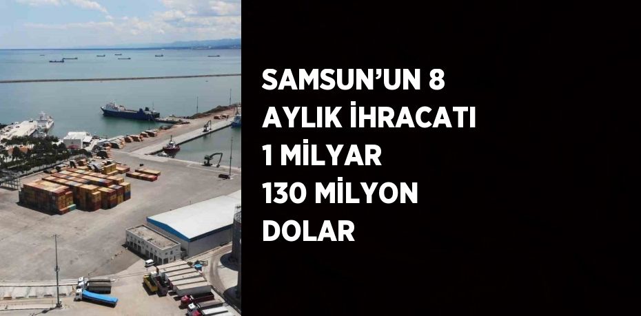 SAMSUN’UN 8 AYLIK İHRACATI 1 MİLYAR 130 MİLYON DOLAR